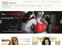 Tablet Screenshot of anita.com